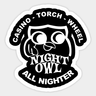 Northern soul night owl Sticker